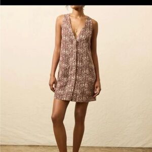 Faherty Alston Mini Dress Sausalito Sunset
